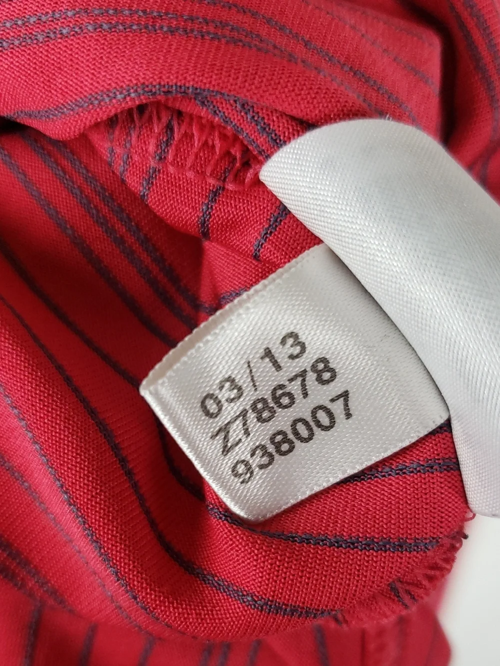 Adidas Men’s 2XL Red Striped Polo Golf Shirt
